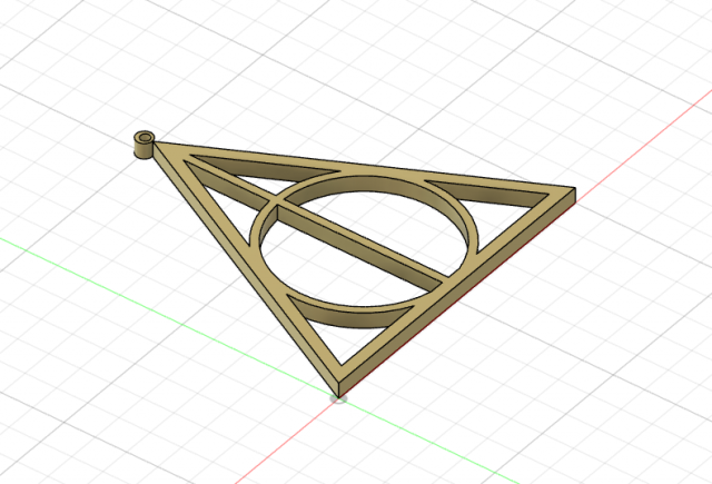 Deathly hallows Kaichain 3D Принт Модель .c4d .max .obj .3ds .fbx .stl .blend