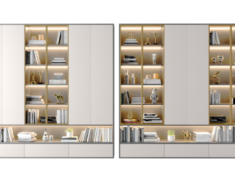 Libreria moderna 02 Modello 3D