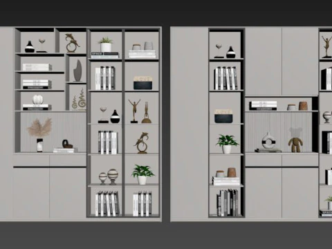 Decorative cabinets 04 3D Model