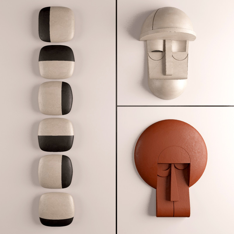 Lukisan dekoratif 01 Model 3D .c4d .max .obj .3ds .fbx .stl .blend 