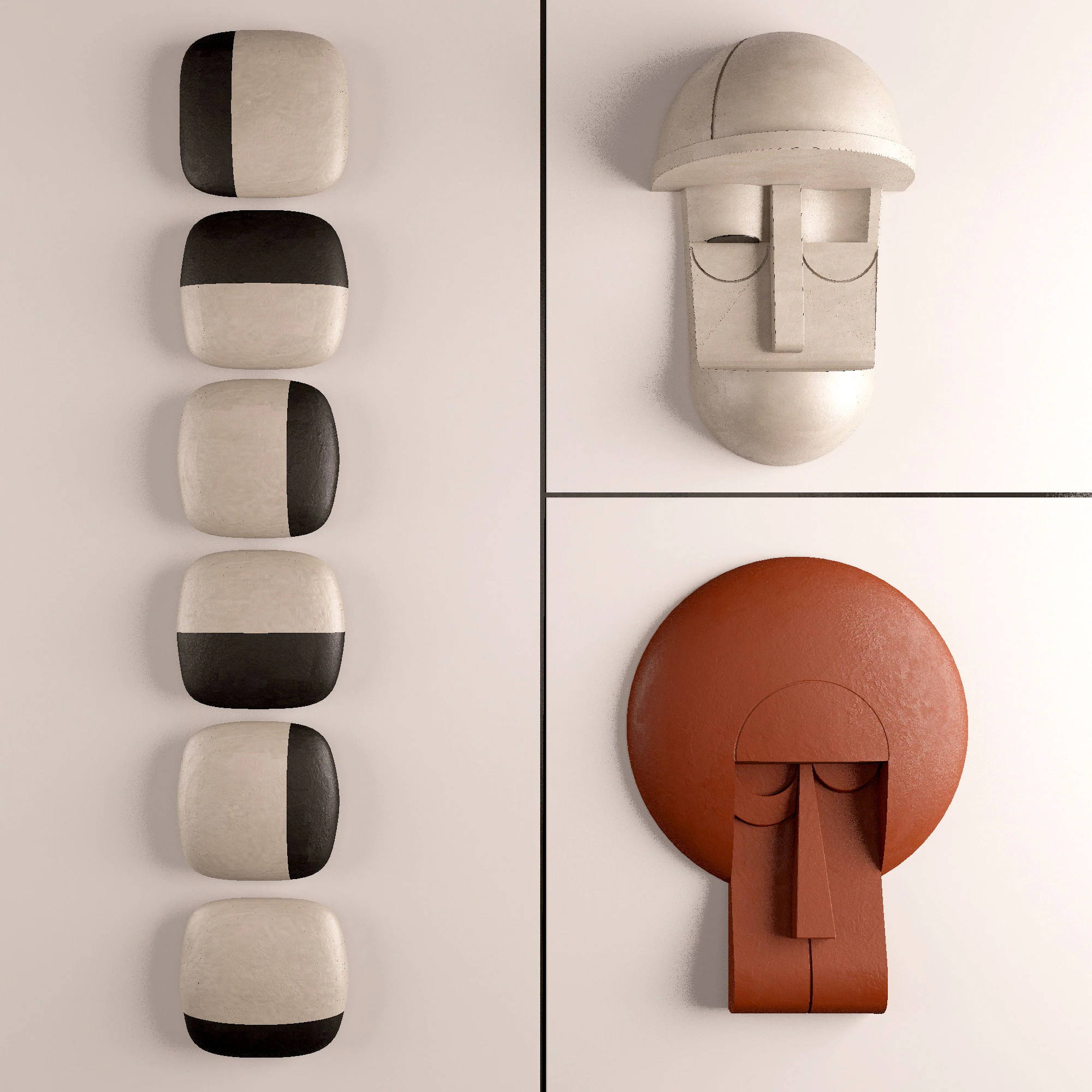 Decorative painting 01 3D Model .c4d .max .obj .3ds .fbx .stl .blend 
