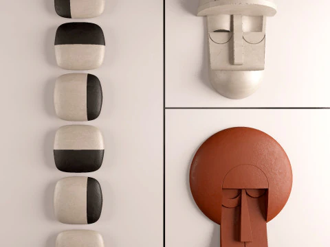 Decorative painting 01 3D Model