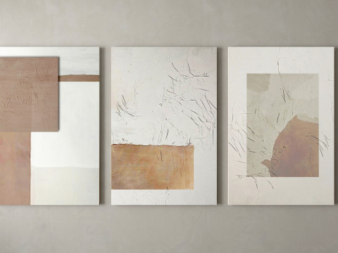 Dekorative Malerei 03 3D Modell