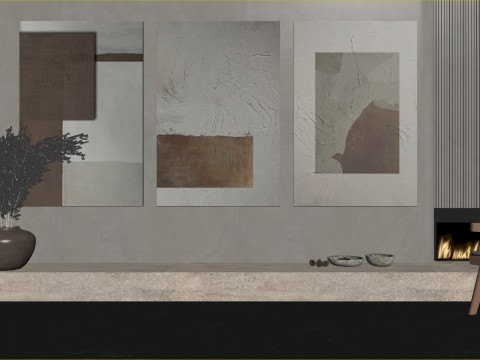 Lukisan dekoratif 03 Model 3D