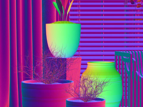 Potted plants 05 3D Model