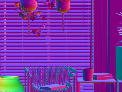 Potted plants 05 3D Model