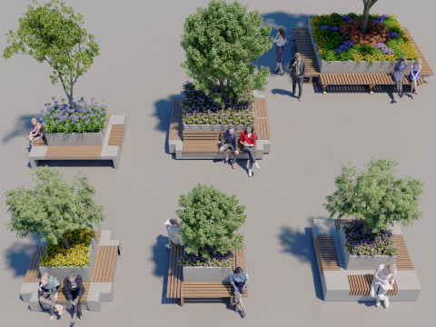 गमले में लगे पौधे 22 3D मॉडल