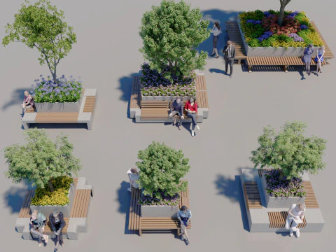 Potted plants 22 3D Model