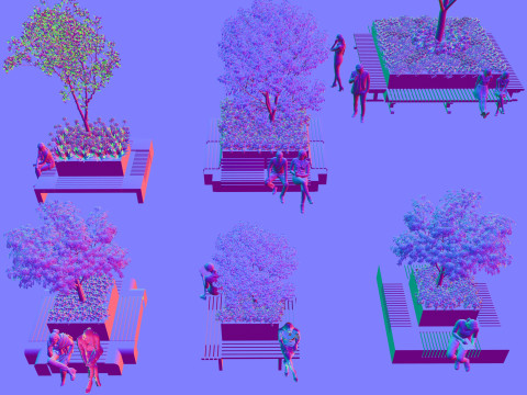 盆栽植物22 3D 模型