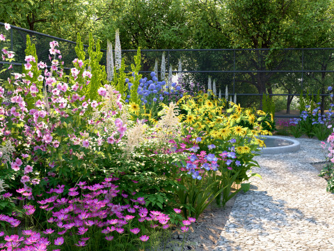 Горшечные растения 24 3D Модель