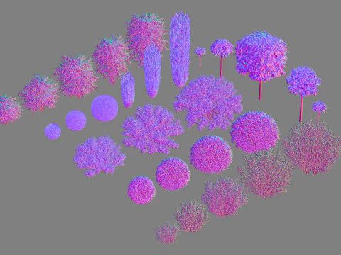 Potted plants 25 3D Model