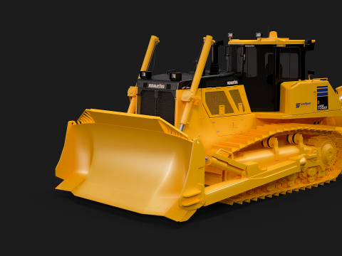 Komatsu D155AXi8 3D 모델