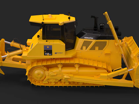 Komatsu D155AXi8 3D Model