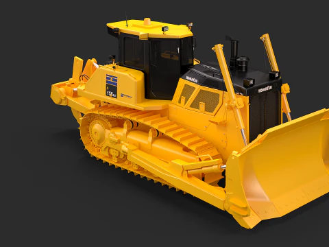 Komatsu D155AXi8 3D Model