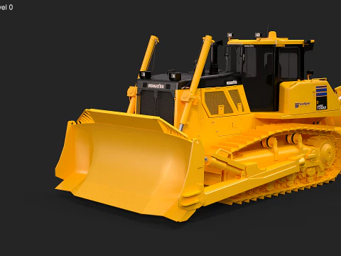 Komatsu D155AXi8 3D Model