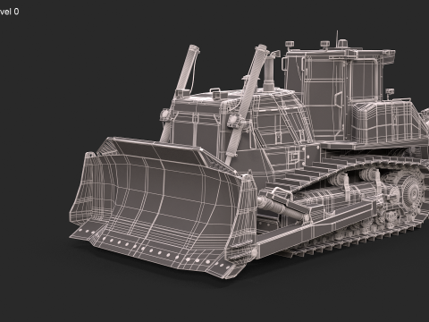Komatsu D155AXi8 3Dモデル
