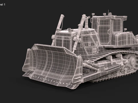 Komatsu D155AXi8 3D Model