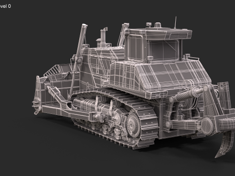 Komatsu D155AXi8 3Dモデル