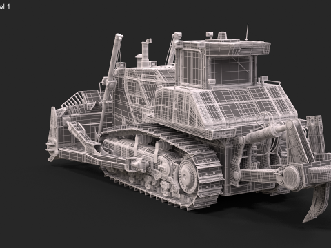 Komatsu D155AXi8 3Dモデル