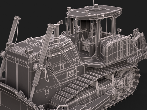 Komatsu D155AXi8 3Dモデル
