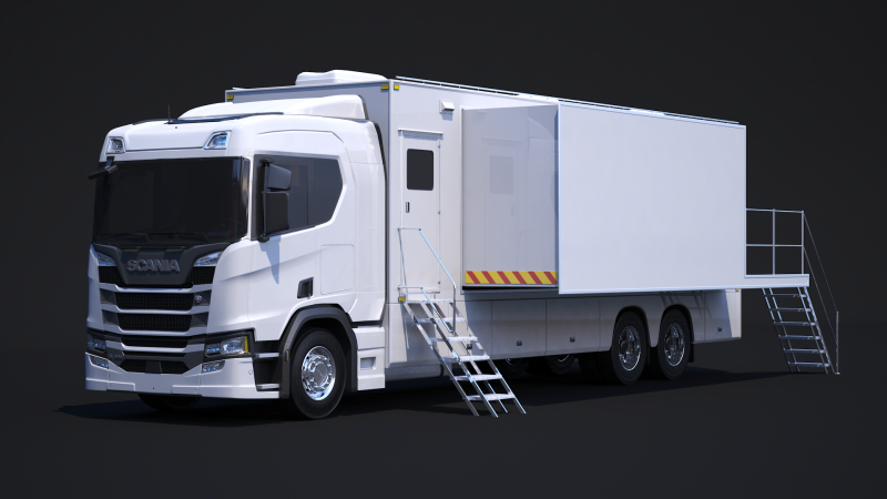 Scania Exhibition Truck 3D Model .c4d .max .obj .3ds .fbx .stl .blend