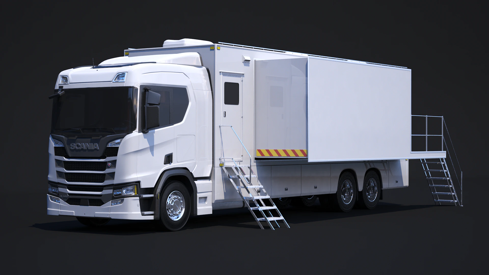 Scania Exhibition Truck 3D Model .c4d .max .obj .3ds .fbx .stl .blend