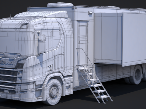 Scania Exhibition Truck 3D Model