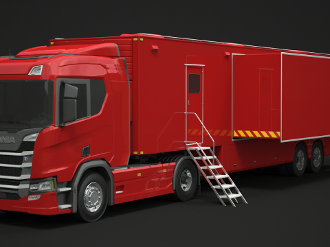 Scania Exhibition Trailer 3Dモデル