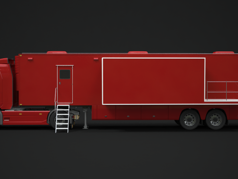 Scania Exhibition Trailer 3Dモデル