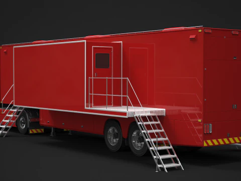 Scania Exhibition Trailer 3D Model