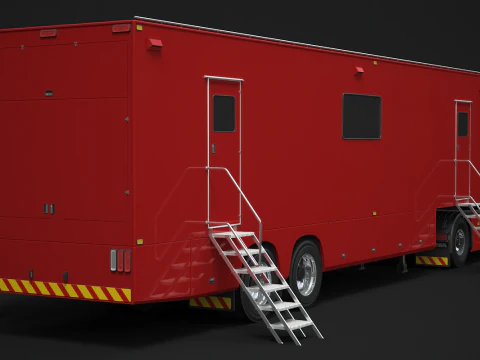 Scania Exhibition Trailer 3D Model