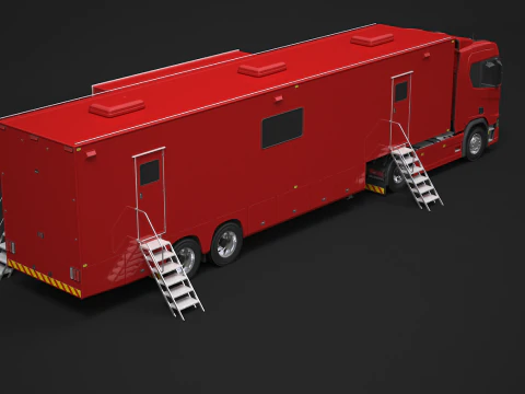 Scania Exhibition Trailer 3D Model