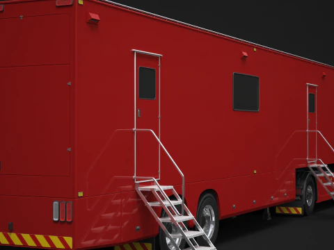 Scania Exhibition Trailer 3D Model