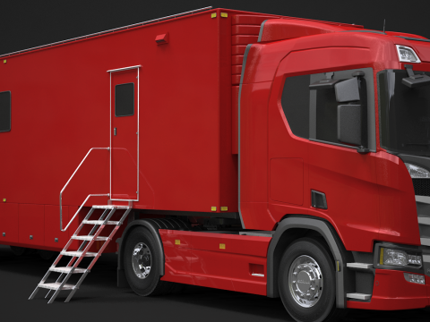 Scania Exhibition Trailer 3Dモデル