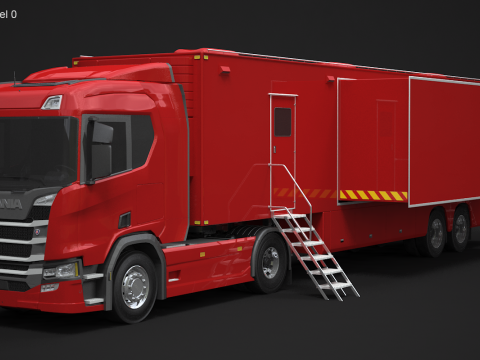Scania Exhibition Trailer 3Dモデル