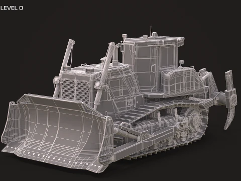 Komatsu D155AXi 3D Model