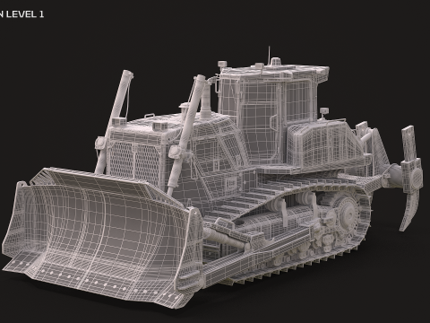Komatsu D155AXi 3D-Modell