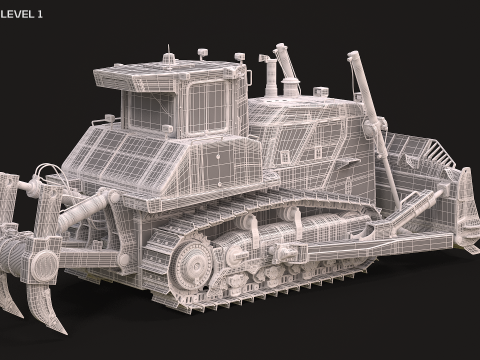 Komatsu D155AXi 3D-Modell