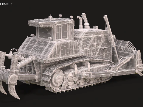 Komatsu D155AXi 3D Model