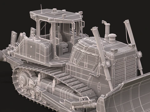 Komatsu D155AXi 3D Model