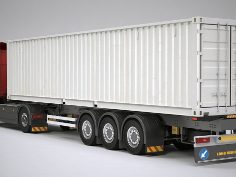 Scania Container Trailer 3D Модель