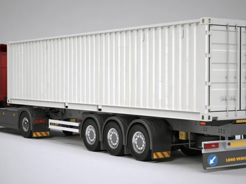Scania Container Trailer 3D Model