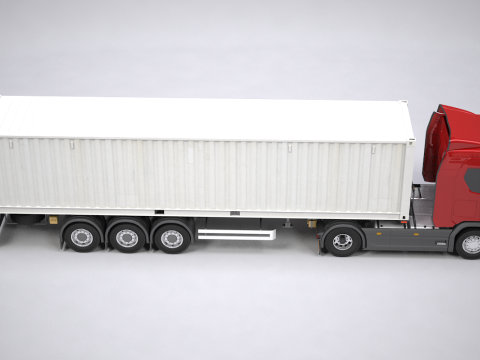 Scania Container Trailer 3D Модель