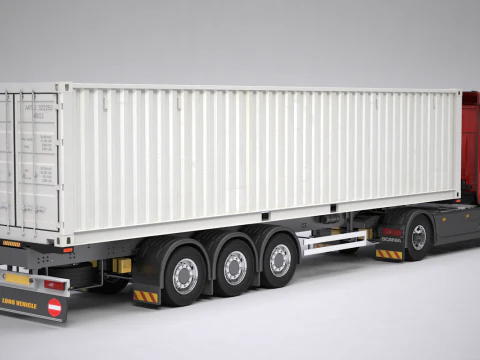 Scania Container Trailer 3D Model