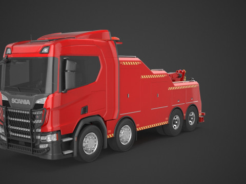 Scania Recovery Truck 3D Model