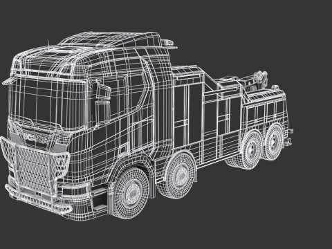 Scania Recovery Truck 3D Модель