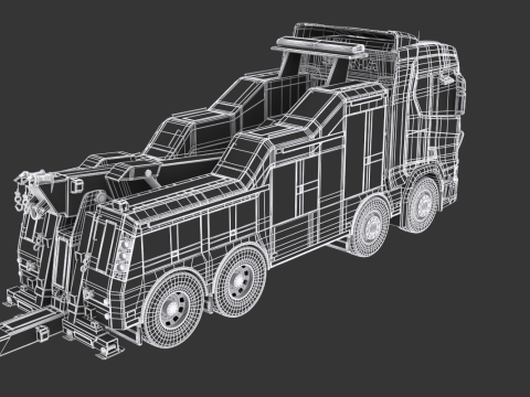 Scania Recovery Truck 3D Модель
