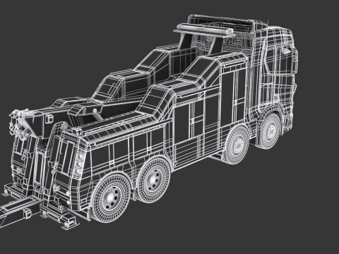 Scania Recovery Truck 3D Model