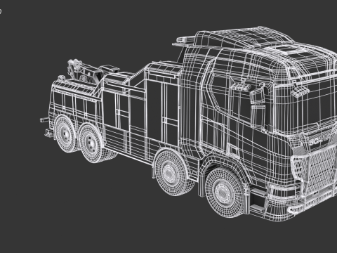 Scania Recovery Truck 3D Модель