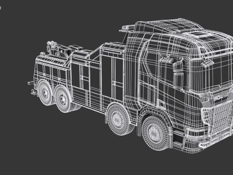 Scania Recovery Truck 3D Model